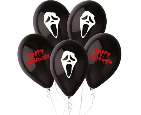 Gemar 12 cali 5 szt Straszne Halloween balony gumowe z nadrukiem