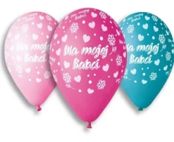 Gemar balony 13" Dla mojej Babci - Dzień Babci 5 szt.