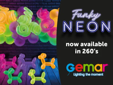 Gemar Mix 100 szt. fluorescencyjny Q260 balony do modelowania NEON