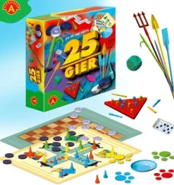 25 gier zestaw gier planszowych dla dzieci 4 lat+