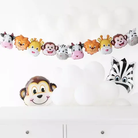 Girlanda balonowa - ZWIERZĄTKA 214 x 31 cm