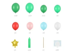 GIRLANDA BALONOWA choinka zestaw 161 cm