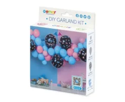 Girlanda balonowa DIY na Baby Shower HE OR SHE zestaw 65 szt.