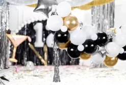 GIRLANDA BALONOWA gwiazdki zestaw Party mix Sylwester Karnawał