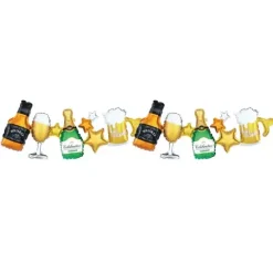 Girlanda balonowa Party - whisky, szampan, piwo 192 x 33 cm