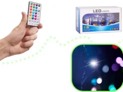 Girlanda KURTYNA Świąteczna LED 3x3m 200 multi LED+pilot