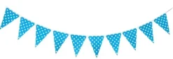 Girlanda papierowa flagi w kropki 220 cm