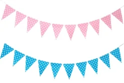 Girlanda papierowa flagi w kropki 220 cm