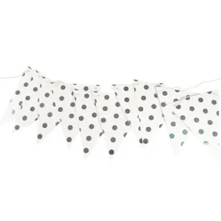 Girlanda papierowa flagi Glamour złota lub srebrna 300 cm