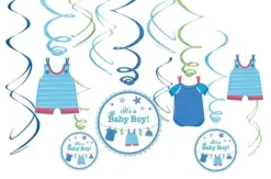 Girlanda świderki Baby Boy! dla chłopca 12 szt.