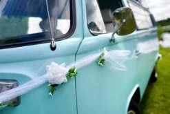 Girlanda z tiulu biała 170 cm