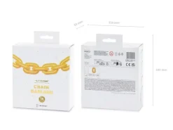 Girlanda balonowa Łańcuch XL złoty, 6,7 m
