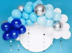 Girlanda balonowa NIEBIESKA 200 cm ZESTAW
