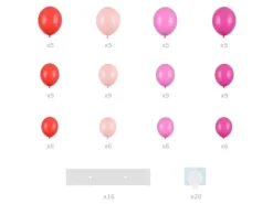 Girlanda balonowa ze stelażem SERCE 160 cm