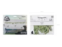 Girlanda Baner Happy Birthday Jurassic World 45x165 cm