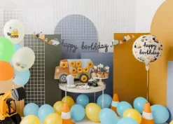 Girlanda baner urodzinowy POJAZDY BUDOWY Happy Birthday 2m