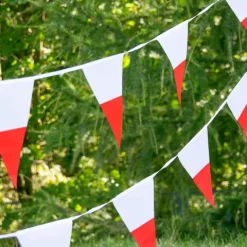 Girlanda biało czerwona flaga Polski 5,5 m