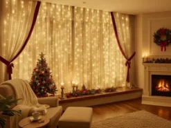Girlanda lampki Świąteczne kurtyna 300 LED 3x3m