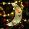 Girlanda lampki Świąteczne kurtyna gwiazdki i księżyce 100 led biały ciepły 3 m