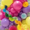Girlanda papierowa Tęczowe Wachlarze 2,5m