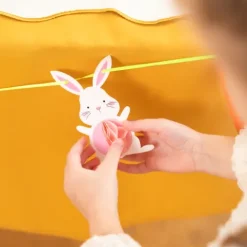Girlanda wielkanocna króliki i marchewki Wielkanoc 3D 100cm