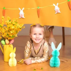 Girlanda wielkanocna króliki i marchewki Wielkanoc 3D 100cm