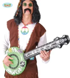 Gitara dmuchana banjo kwiaty