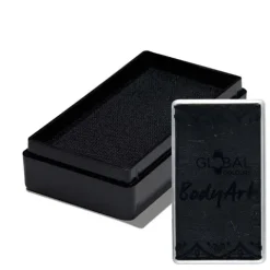 Global Colours farba do twarzy i ciała prostokątna 20g Black