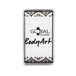 Global Colours farba do twarzy i ciała prostokątna 20g White
