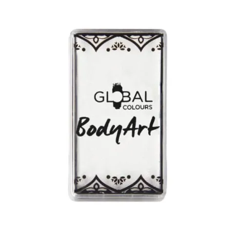 Global Colours farba do twarzy i ciała prostokątna 20g White