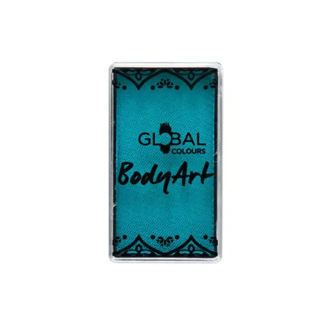 Global Colours farba do twarzy i ciała prostokątna 20g Teal