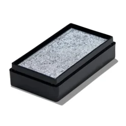Global Colours farba do twarzy i ciała prostokątna 20g Metallic Silver
