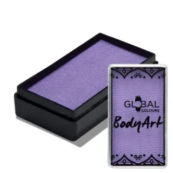 Global Colours farba do twarzy i ciała prostokątna 20g Lilac
