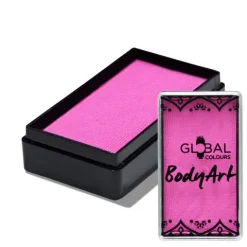 Global Colours farba do twarzy i ciała prostokątna 20g Candy Pink