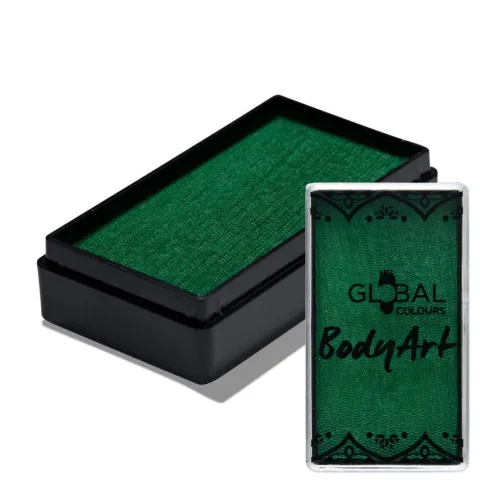 Global Colours farba do twarzy i ciała prostokątna 20g Fresh Green