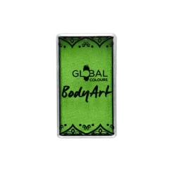 Global Colours farba do twarzy i ciała prostokątna 20g Lime Green