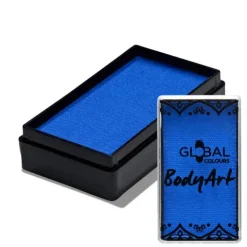 Global Colours farba do twarzy i ciała prostokątna 20g Fresh Blue