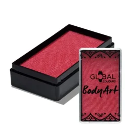 Global Colours farba do twarzy i ciała prostokątna 20g Pink