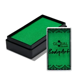 Global Colours farba do twarzy i ciała prostokątna 20g UV Neon Teal