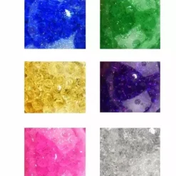 Gniotek sensoryczny piłka z kulkami średnica 7 cm mix kolorów