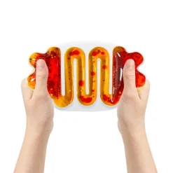 Gniotek sensoryczny z cieczą squishy pomarańczowy Tullo