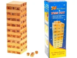 Gra drewniana JENGA chwiejąca się wieża 20 cm