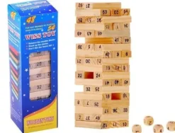 Gra drewniana JENGA mini chwiejąca się wieża
