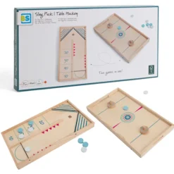 Gra Drewniana Zręcznościowa Fliper Hokej XL 2w1 BS Toys