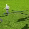 Gra integracyjna Przeciąganie Liny 4-Way + pachołki ZESTAW
