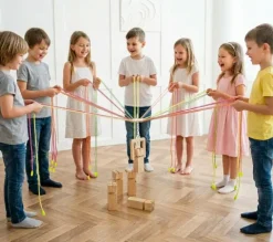 Gra integracyjna Wieża współpracy pojedyncza START neonowa UV