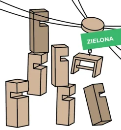 Gra integracyjna Wieża współpracy pojedyncza START zielona