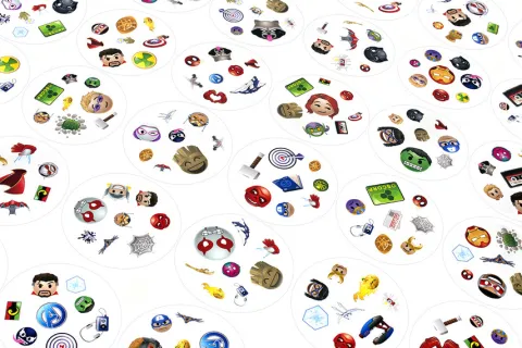 Gra rodzinna towarzyska Dobble Marvel Emoji