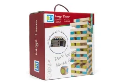 Gra Wieża z klocków z kostką BS Toys