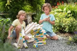 Gra Wieża z klocków z kostką BS Toys